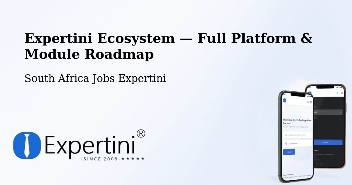 Expertini Ecosystem — Full Platform & Module Roadmap – Caledon