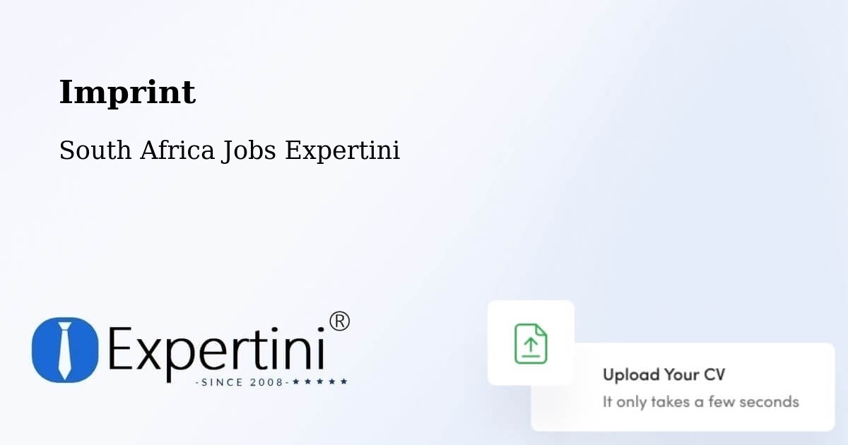 Imprint – Caledon - South Africa Jobs Expertini